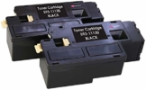 2 Schwarz PREMIUM Toner kompatibel für Dell C1660, C1660W, C1660DW, C1660CN, C1660CNW | 1.250 Seiten - 1