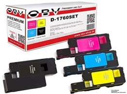 4 x Kompatibler Toner für Dell C1760 / C1765 schwarz, cyan, magenta, gelb -