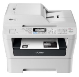 Brother MFC-7360N Monolaser-Multifunktionsgerät (Drucken, scannen, kopieren, faxen, 2.400x600 dpi, USB 2.0 Hi-Speed) -