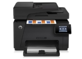 HP Color LaserJet Pro M177fw Farblaserdrucker Multifunktionsgerät (Drucker, Dcanner, Kopierer, Fax, WLAN, LAN, HP ePrint, Airprint, USB, 600 x 600 dpi) schwarz -